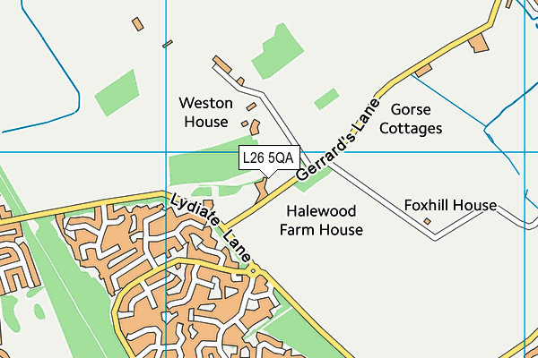 L26 5QA map - OS VectorMap District (Ordnance Survey)