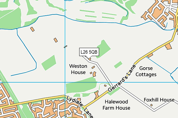 L26 5QB map - OS VectorMap District (Ordnance Survey)