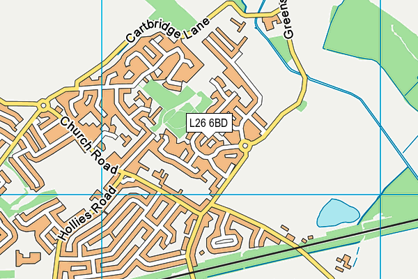 L26 6BD map - OS VectorMap District (Ordnance Survey)