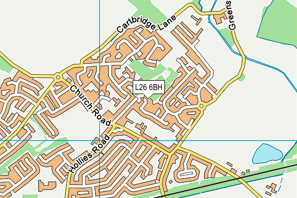 L26 6BH map - OS VectorMap District (Ordnance Survey)