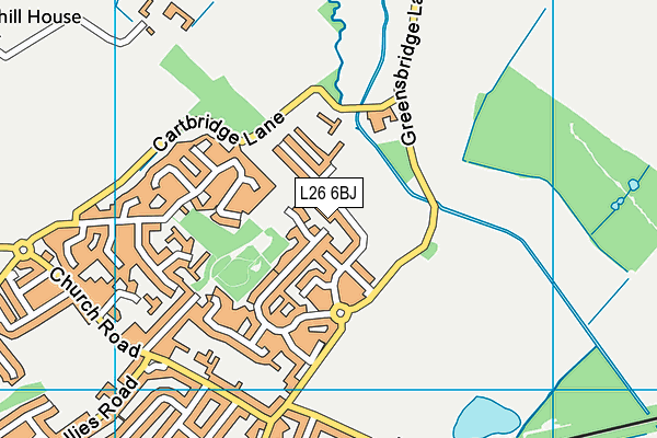 L26 6BJ map - OS VectorMap District (Ordnance Survey)