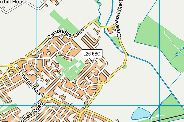 L26 6BQ map - OS VectorMap District (Ordnance Survey)