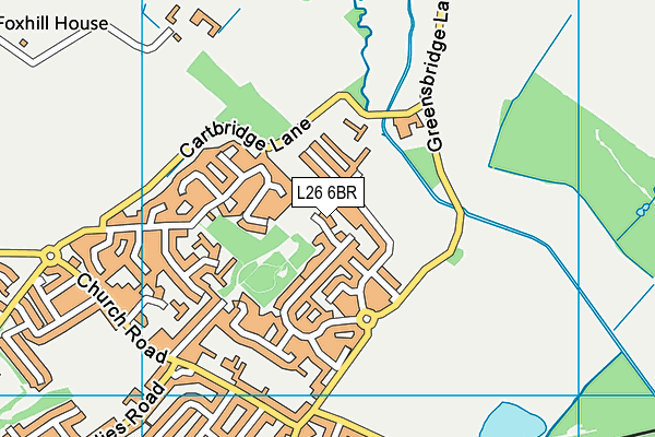 L26 6BR map - OS VectorMap District (Ordnance Survey)