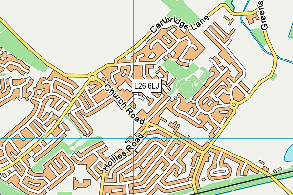 L26 6LJ map - OS VectorMap District (Ordnance Survey)