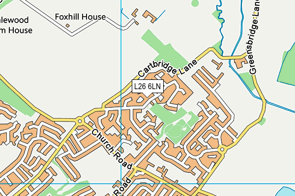 L26 6LN map - OS VectorMap District (Ordnance Survey)