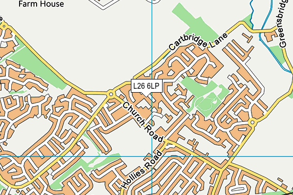 L26 6LP map - OS VectorMap District (Ordnance Survey)