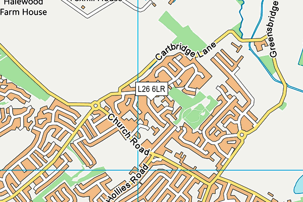 L26 6LR map - OS VectorMap District (Ordnance Survey)
