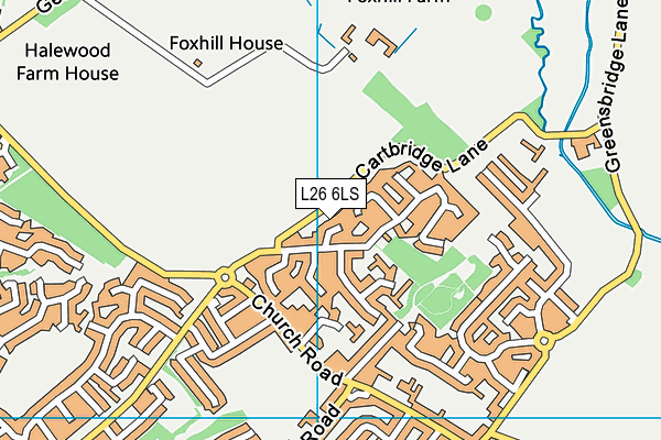 L26 6LS map - OS VectorMap District (Ordnance Survey)