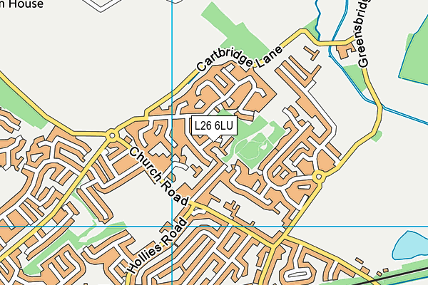 L26 6LU map - OS VectorMap District (Ordnance Survey)