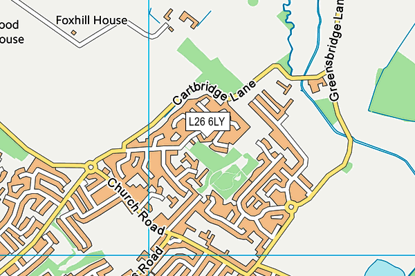 L26 6LY map - OS VectorMap District (Ordnance Survey)
