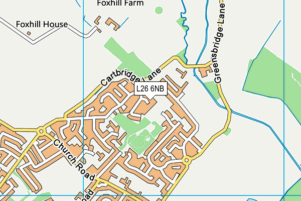 L26 6NB map - OS VectorMap District (Ordnance Survey)