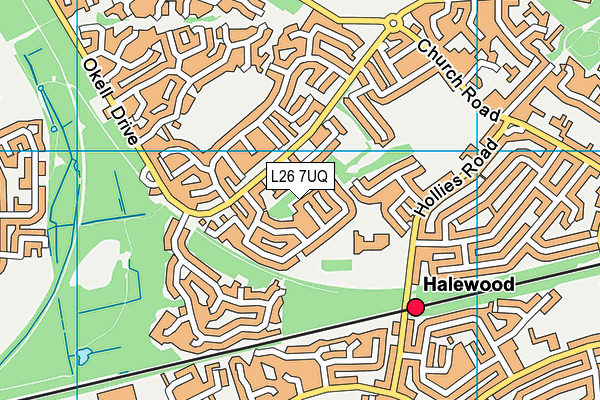 L26 7UQ map - OS VectorMap District (Ordnance Survey)