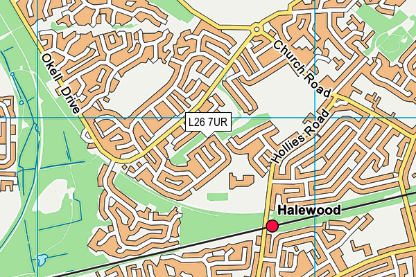 L26 7UR map - OS VectorMap District (Ordnance Survey)