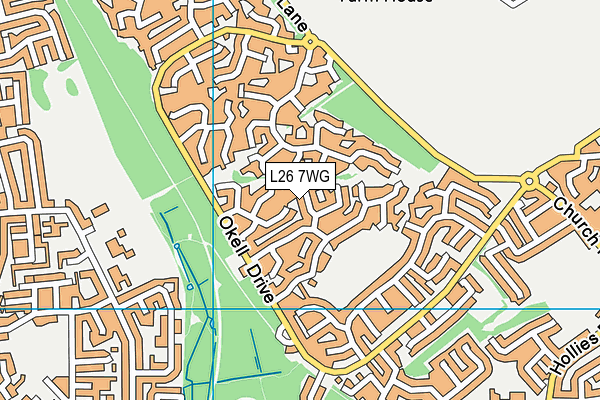 L26 7WG map - OS VectorMap District (Ordnance Survey)