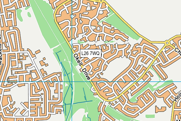 L26 7WQ map - OS VectorMap District (Ordnance Survey)