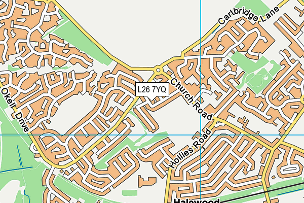 L26 7YQ map - OS VectorMap District (Ordnance Survey)