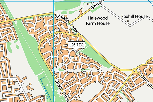 L26 7ZQ map - OS VectorMap District (Ordnance Survey)