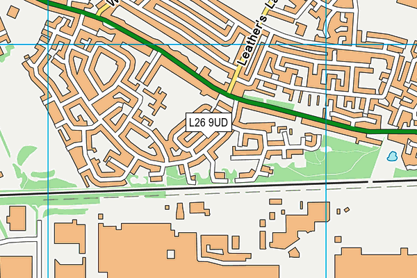 L26 9UD map - OS VectorMap District (Ordnance Survey)