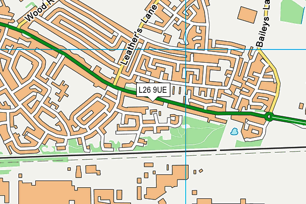 L26 9UE map - OS VectorMap District (Ordnance Survey)