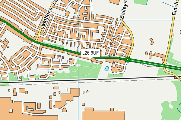 L26 9UF map - OS VectorMap District (Ordnance Survey)