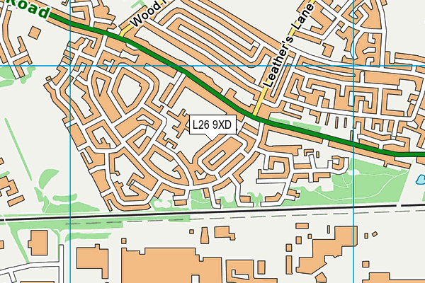 L26 9XD map - OS VectorMap District (Ordnance Survey)