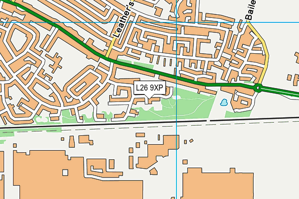 L26 9XP map - OS VectorMap District (Ordnance Survey)