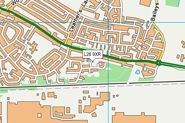 L26 9XR map - OS VectorMap District (Ordnance Survey)