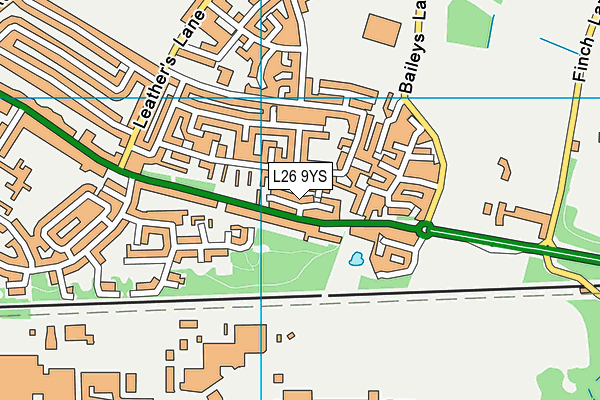 L26 9YS map - OS VectorMap District (Ordnance Survey)