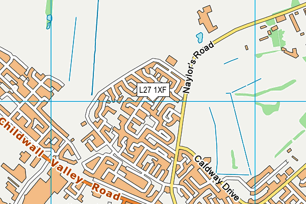 L27 1XF map - OS VectorMap District (Ordnance Survey)