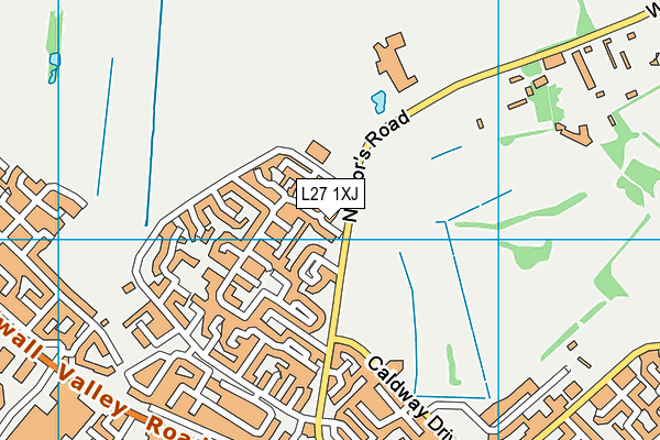 L27 1XJ map - OS VectorMap District (Ordnance Survey)