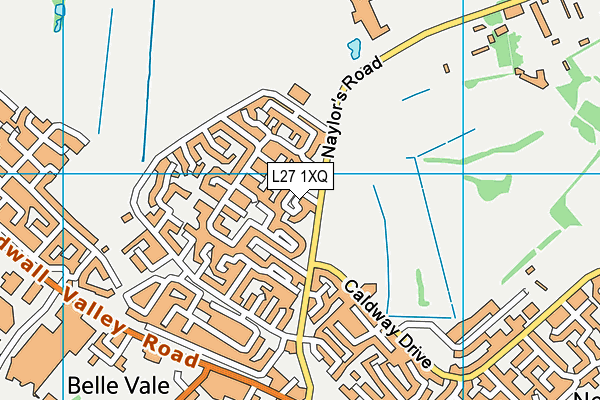 L27 1XQ map - OS VectorMap District (Ordnance Survey)