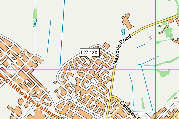 L27 1XX map - OS VectorMap District (Ordnance Survey)