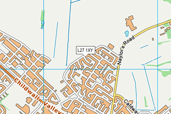 New Heights High School map (L27 1XY) - OS VectorMap District (Ordnance Survey)