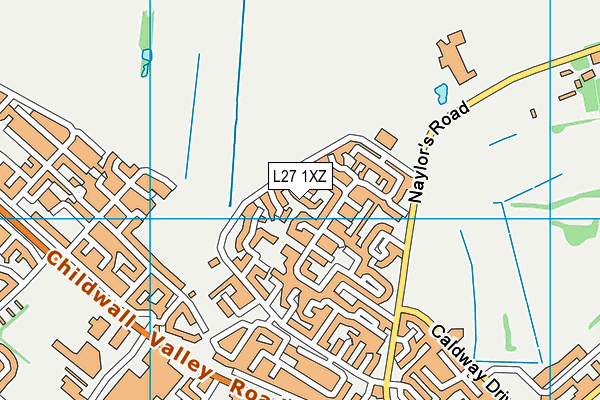 L27 1XZ map - OS VectorMap District (Ordnance Survey)