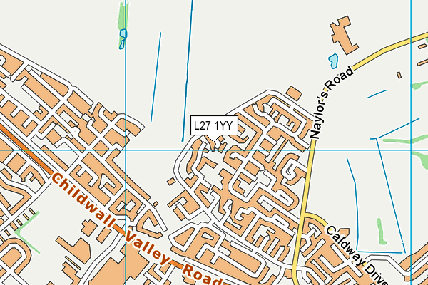L27 1YY map - OS VectorMap District (Ordnance Survey)