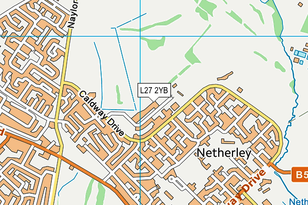 L27 2YB map - OS VectorMap District (Ordnance Survey)