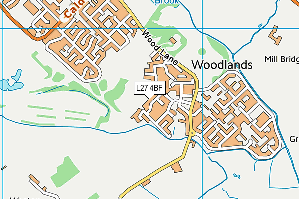 L27 4BF map - OS VectorMap District (Ordnance Survey)