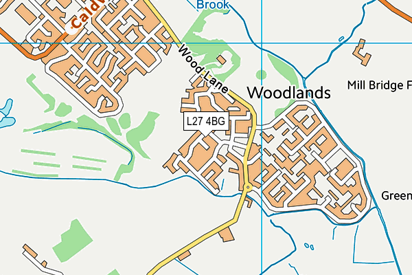 L27 4BG map - OS VectorMap District (Ordnance Survey)