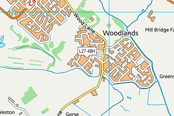 L27 4BH map - OS VectorMap District (Ordnance Survey)