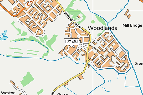 L27 4BJ map - OS VectorMap District (Ordnance Survey)