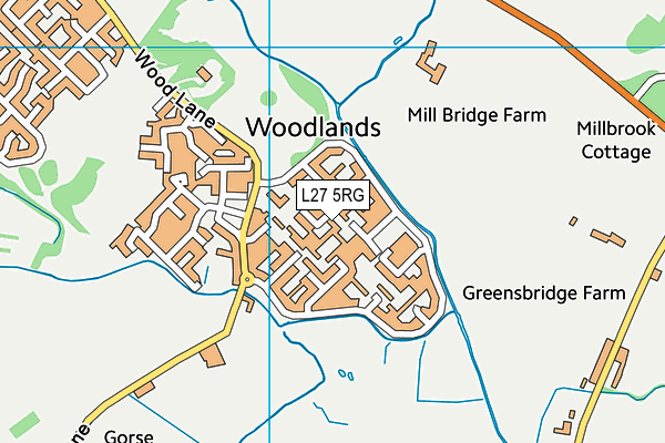 L27 5RG map - OS VectorMap District (Ordnance Survey)