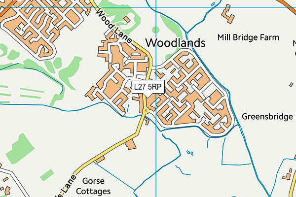 L27 5RP map - OS VectorMap District (Ordnance Survey)