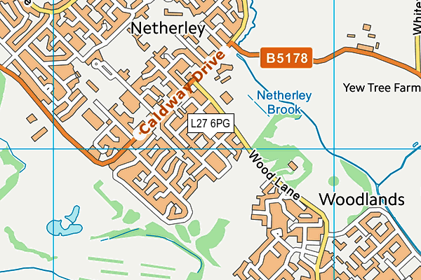 L27 6PG map - OS VectorMap District (Ordnance Survey)