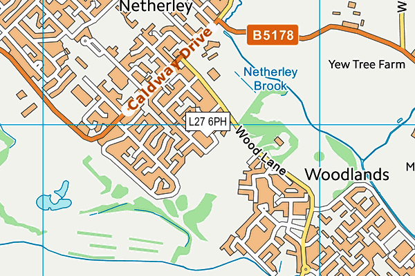 L27 6PH map - OS VectorMap District (Ordnance Survey)