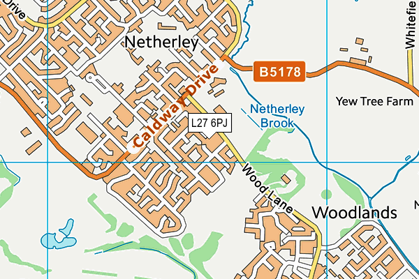L27 6PJ map - OS VectorMap District (Ordnance Survey)