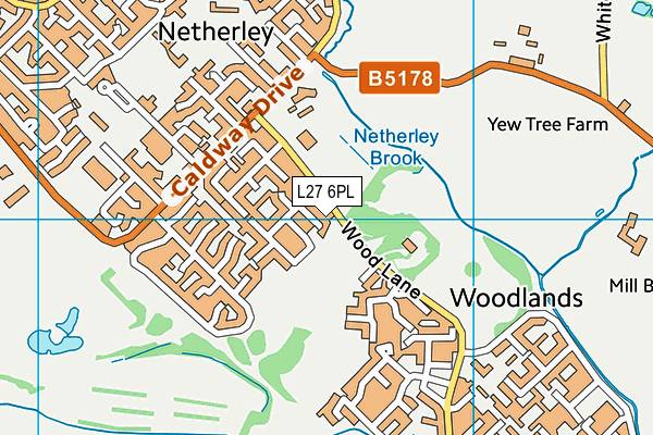 L27 6PL map - OS VectorMap District (Ordnance Survey)