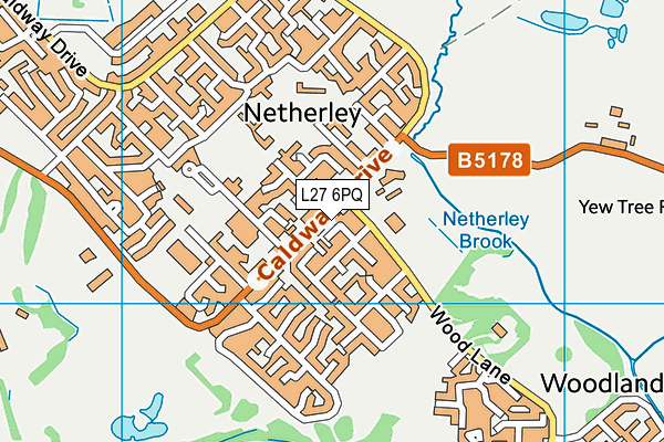 L27 6PQ map - OS VectorMap District (Ordnance Survey)