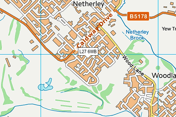 L27 6WB map - OS VectorMap District (Ordnance Survey)