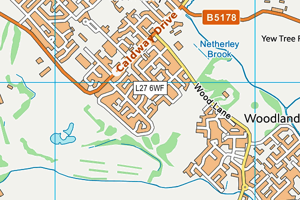 L27 6WF map - OS VectorMap District (Ordnance Survey)