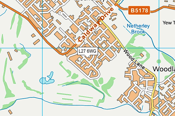 L27 6WG map - OS VectorMap District (Ordnance Survey)